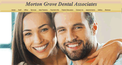 Desktop Screenshot of mortongrovedentalassociates.com